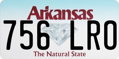AR license plate 756LRO