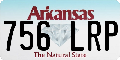 AR license plate 756LRP