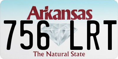 AR license plate 756LRT