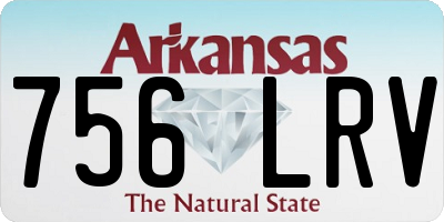 AR license plate 756LRV