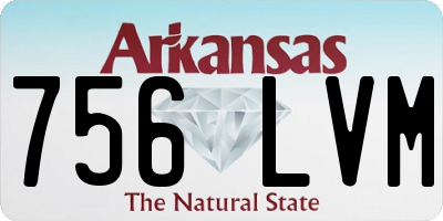 AR license plate 756LVM