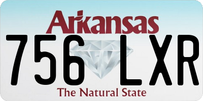 AR license plate 756LXR