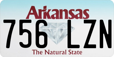 AR license plate 756LZN