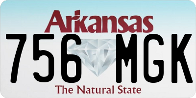 AR license plate 756MGK