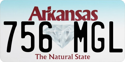 AR license plate 756MGL