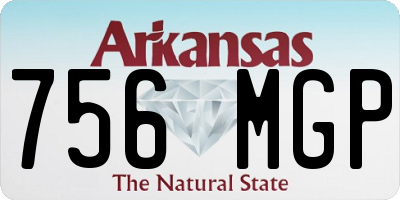 AR license plate 756MGP