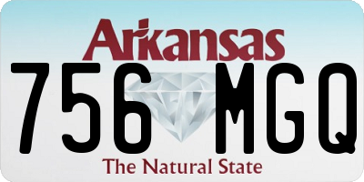 AR license plate 756MGQ
