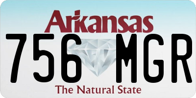 AR license plate 756MGR