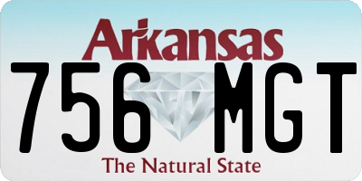 AR license plate 756MGT