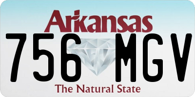 AR license plate 756MGV
