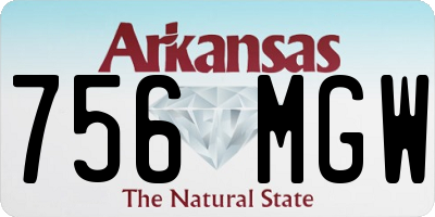 AR license plate 756MGW