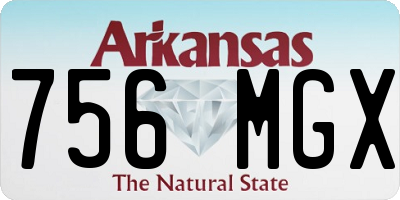 AR license plate 756MGX