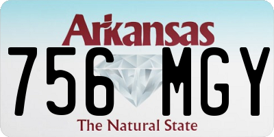 AR license plate 756MGY