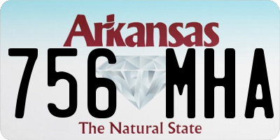 AR license plate 756MHA