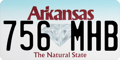 AR license plate 756MHB