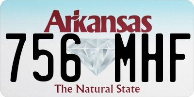 AR license plate 756MHF