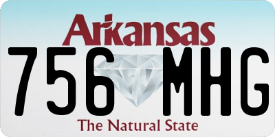 AR license plate 756MHG