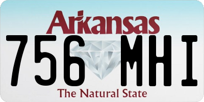 AR license plate 756MHI