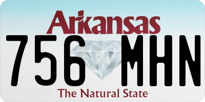 AR license plate 756MHN