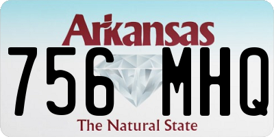 AR license plate 756MHQ