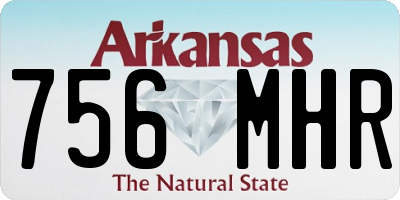 AR license plate 756MHR