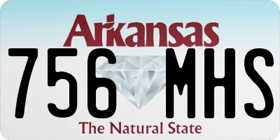 AR license plate 756MHS