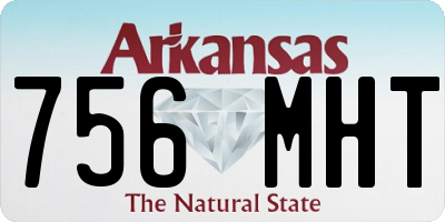 AR license plate 756MHT