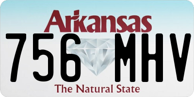 AR license plate 756MHV