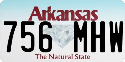 AR license plate 756MHW