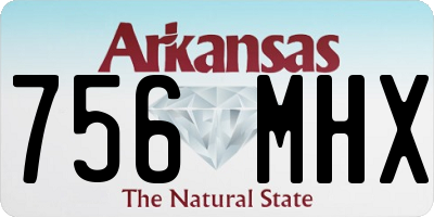 AR license plate 756MHX