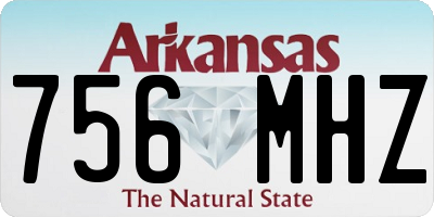 AR license plate 756MHZ