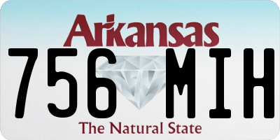 AR license plate 756MIH