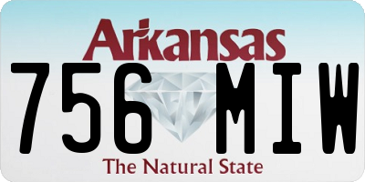 AR license plate 756MIW
