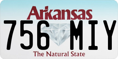 AR license plate 756MIY