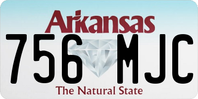 AR license plate 756MJC