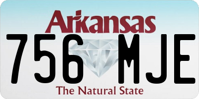 AR license plate 756MJE
