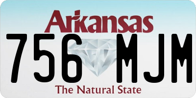 AR license plate 756MJM