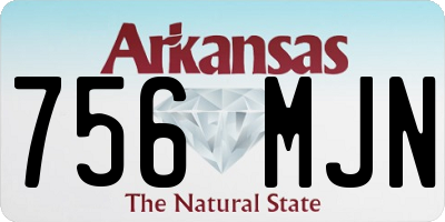 AR license plate 756MJN