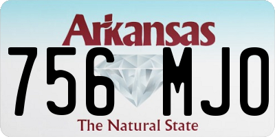 AR license plate 756MJO