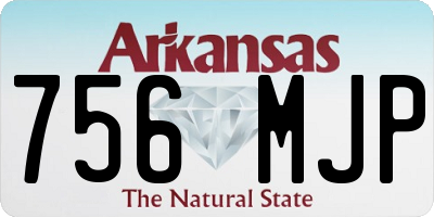 AR license plate 756MJP