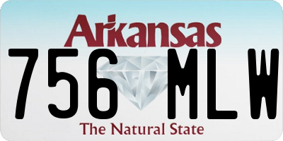 AR license plate 756MLW