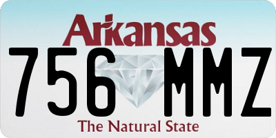 AR license plate 756MMZ