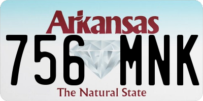 AR license plate 756MNK