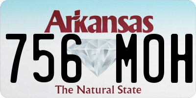 AR license plate 756MOH