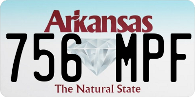 AR license plate 756MPF