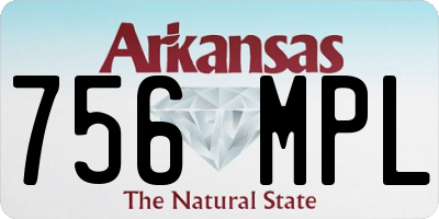 AR license plate 756MPL