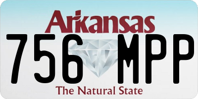 AR license plate 756MPP