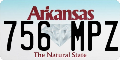 AR license plate 756MPZ