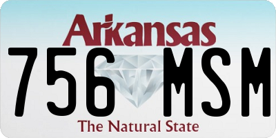 AR license plate 756MSM