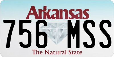 AR license plate 756MSS